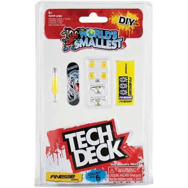 World's Smallest Tech Deck Micro Skateboard [Random Board]