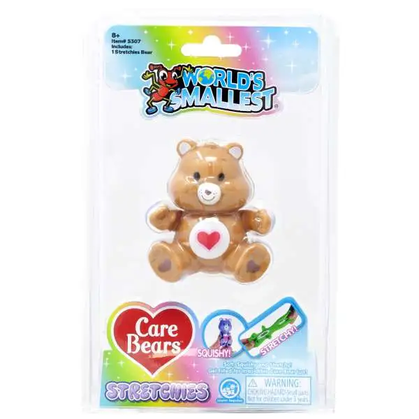 World's Smallest Care Bears Stretchies Tenderheart Bear Squeeze Toy