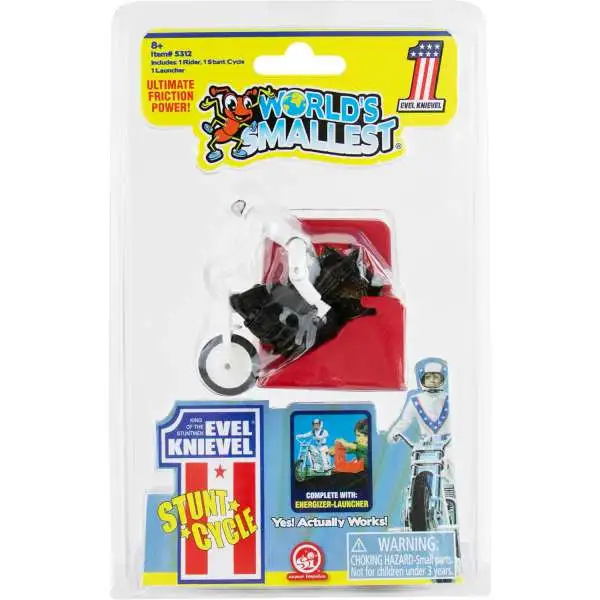 World's Smallest Evel Knievel Stunt Cycle Set