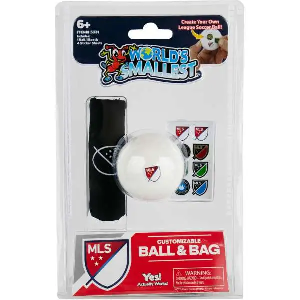 World's Smallest MLS Major League Soccer Customizable Ball & Bag