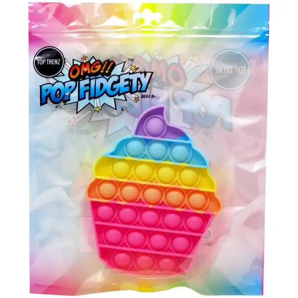 OMG!! Pop Fidgety Cupcake Fidget Toy [RANDOM Colors]