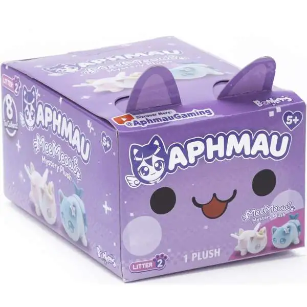 Aphmau MeeMeows Litter 2 6-Inch Mystery Plush Pack [1 RANDOM Figure, Damaged Package]