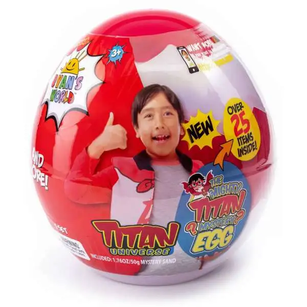 Ryan's World The Mighty TITAN Egg Mystery Surprise [Over 25 Surprises Inside!]