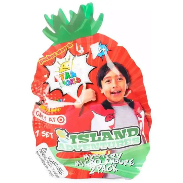 Ryan's World Island Adventure Micro Figure Pineapple Exclusive Mystery 2-Pack