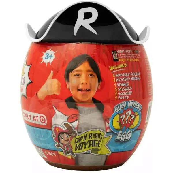 Ryan's World Cap'n Ryan's Voyage Giant Mystery Egg Exclusive Mystery Surprise