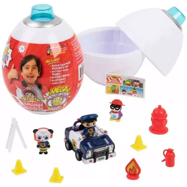Ryan's World Rescue Squad Mega Micro Mystery Egg Mystery Surprise