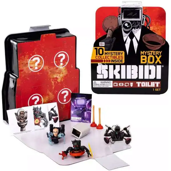 Skibidi Toilet Exclusive Mystery Box [10 Surprise Collectible Items Inside]
