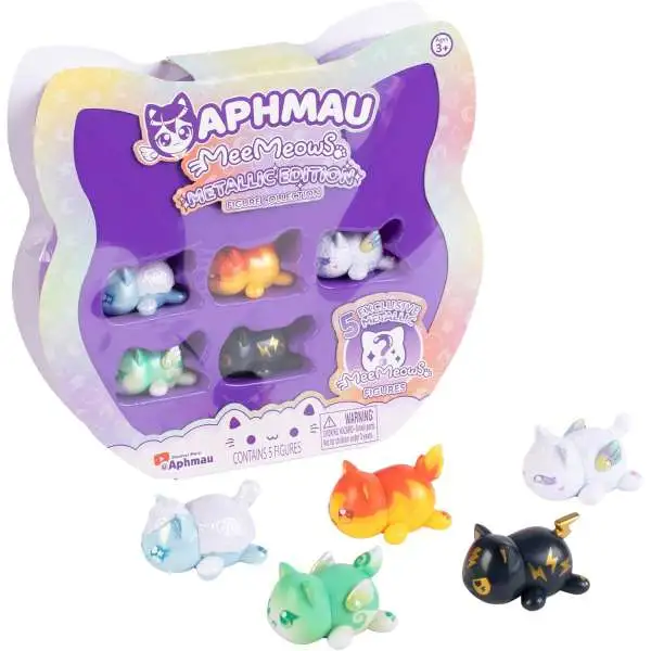 Aphmau MeeMeows Metallic Edition Figure Collection 5-Pack