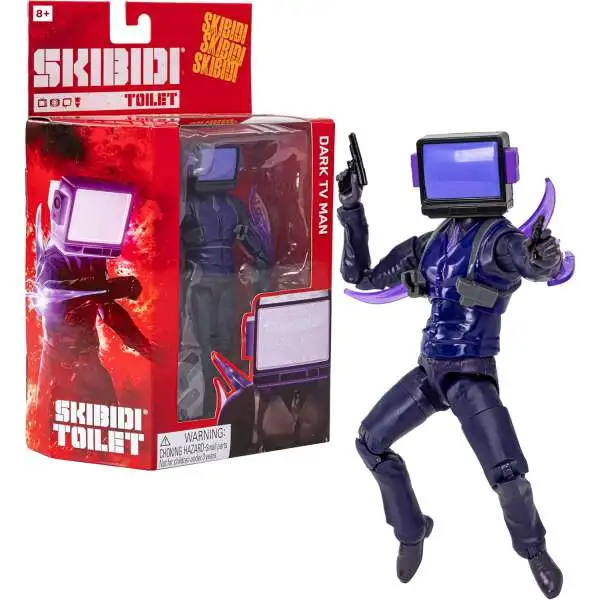 Skibidi Toilet Series 2 Dark TV Man Action Figure