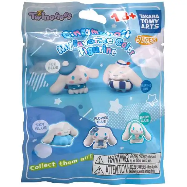 Sanrio Hello Kitty Twinchees Cinnamoroll My Favorite Color Figurine Mystery Pack