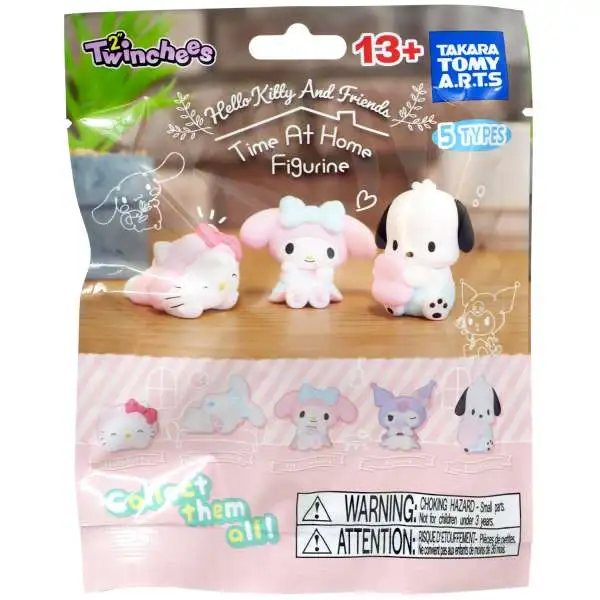 Twinchees Sanrio Hello Kitty & Friends Time at Home Figurine Mystery Pack