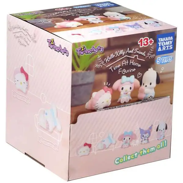 Twinchees Sanrio Hello Kitty & Friends Time at Home Figurine Mystery Box [24 Packs]