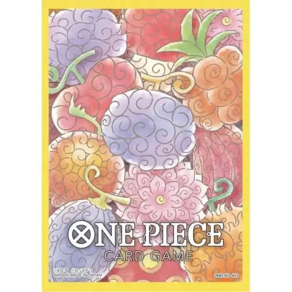 One Piece Trading Card Game Assortment 4 Devil Fruits Card Sleeves [70 Count]