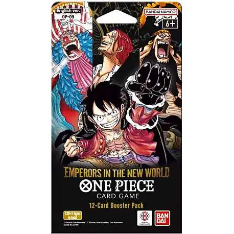 One Piece Trading Card Game Emperors in the New World Sleeved BOOSTER Pack OP-09 [ENGLISH, 12 Cards]