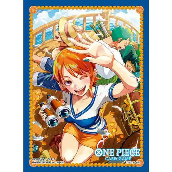 One Piece Trading Card Game Assortment 8 Nami Card Sleeves [70 Count]