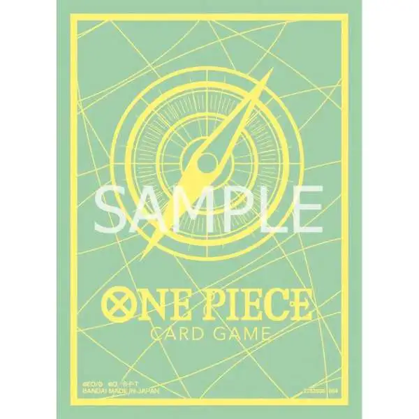 One Piece Trading Card Game Assortment 9 Green & Yellow Logo Card Sleeves