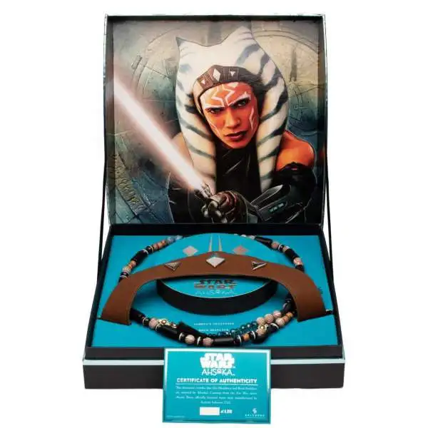 Star Wars Ahsoka Faux Leather Crown & Replica Bead Chain Necklace Exclusive Set