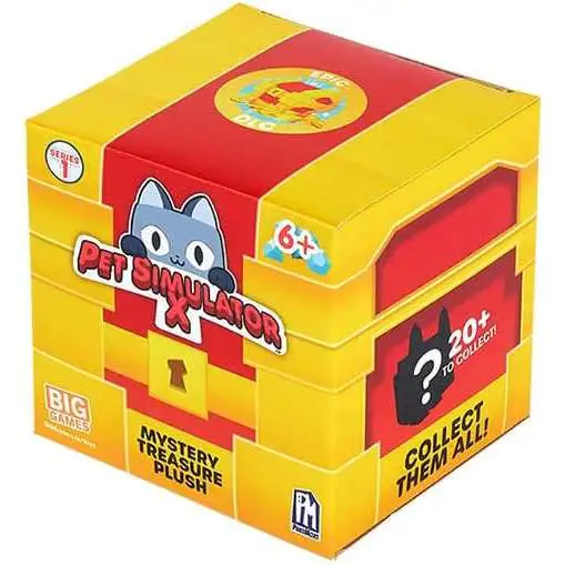 Pet Simulator X - Mystery Pet Treasure Plush 2-Pack (Two 4 Tall Plushies,  Series 1) [Includes DLC]