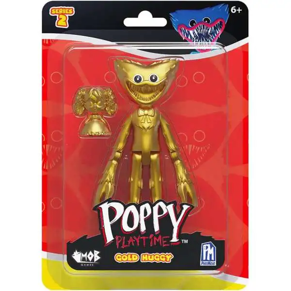 Poppy Playtime Series 2 Gold Huggy Action Figure