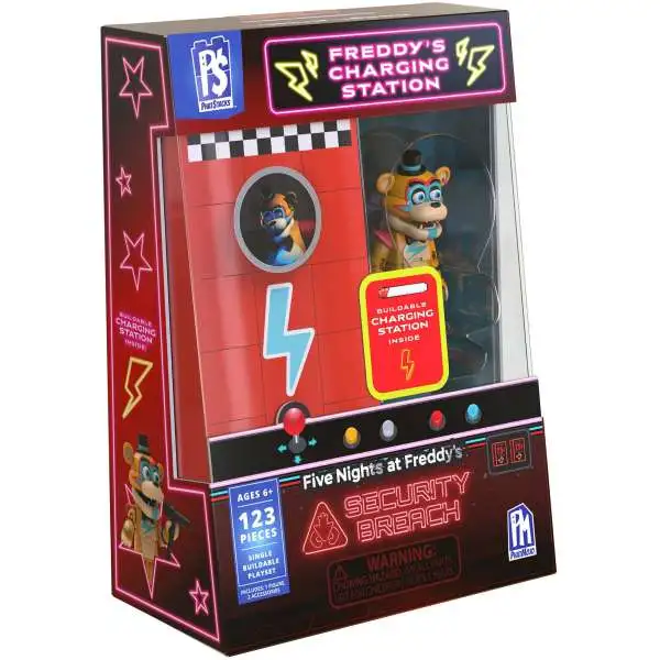 Five Nights at Freddy's Security Breach Phat Stacks Freddy's Charging Station Buildable Set
