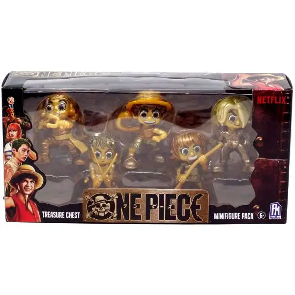 One Piece Treasure Chest Luffy, Zoro, Nami, Usopp & Sanji Mini Figure 5-Pack [Version 2]