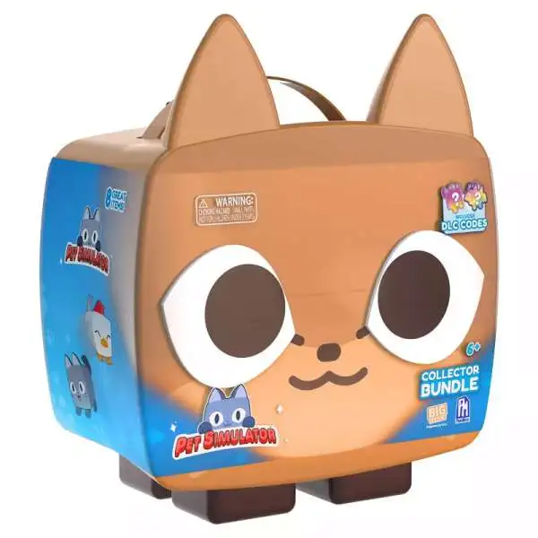 Pet Simulator X Series 3 Fox Collector Bundle [2 DLC Codes, 4" Plush, 2 Fidgets, Poster & Stickers!]
