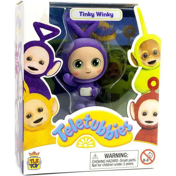 Teletubbies CheeBee Tinky Winky 2.5-Inch Collectible Figure [Flocked]