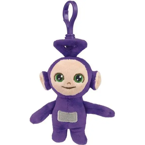 Teletubbies CheeBee Tinky Winky 4-Inch Plush Backpack Clip