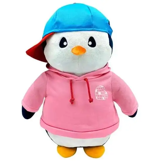 Pudgy Penguins Huggable Pink Hoodie & Blue Hat 12-Inch Plush