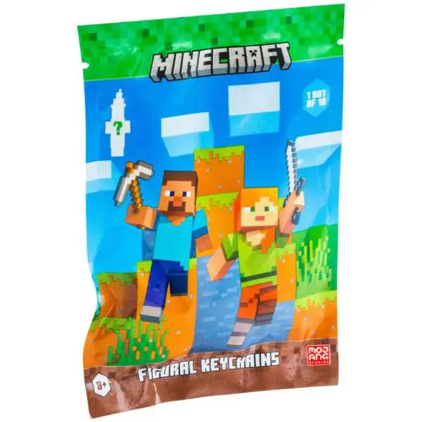Minecraft Figural Keychains Mystery Pack [1 RANDOM Keychain]