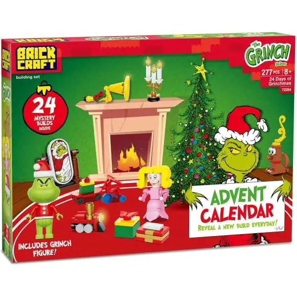 Dr. Seuss The Grinch Advent Calendar Brick Building Set [Compatible with Other Name Brands!]