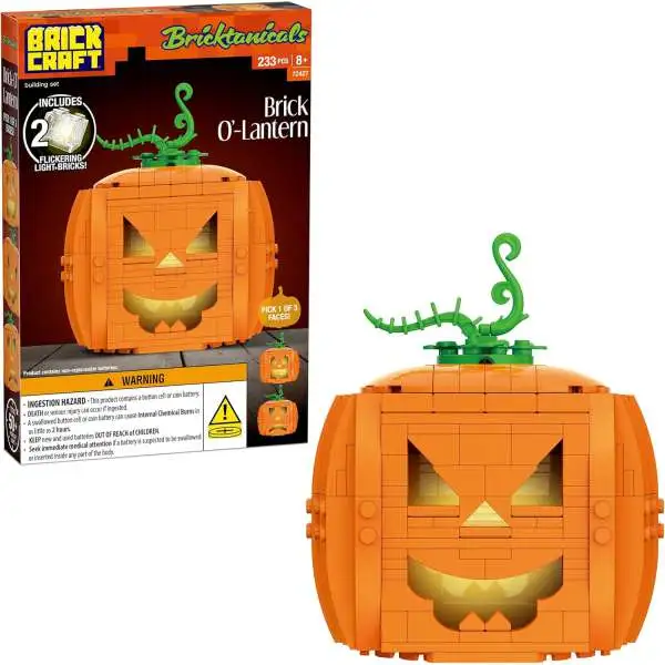 Bricktanicals Halloween Brick O'-Lantern Brick Building Set #42427