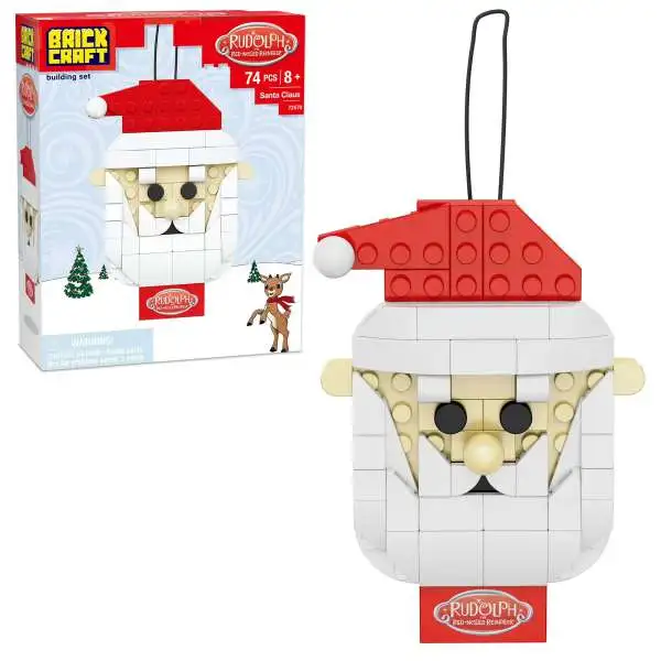 Rudolph the Red-Nosed Reindeer Santa Claus Ornament Brick Building Set [Compatible with Other Name Brands!]