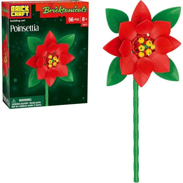 Bricktanicals Poinsettia Brick Building Set