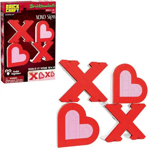 Bricktanicals XOXO Sign Brick Building Set