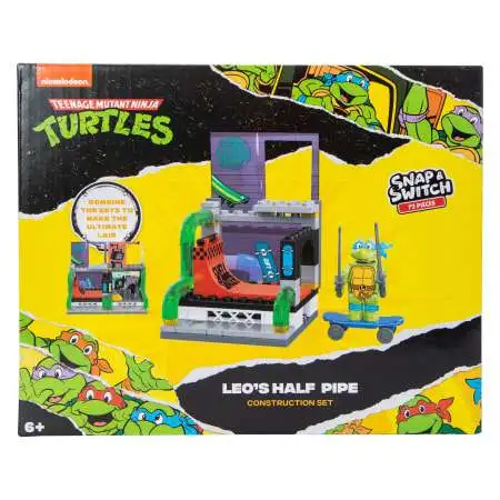 Teenage Mutant Ninja Turtles Snap & Switch Leo's Half Pipe Construction Set