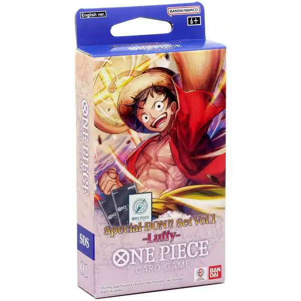 One Piece Special DON!!Set Vol. 1 Luffy Trading Card Set [2 Booster Packs & DON!! Card (Luffy)]