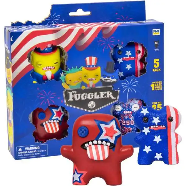 Fuggler 250 Years of Fuggtastic USA 2.5-Inch Mini Figure 4-Pack [4 RANDOM Figures]