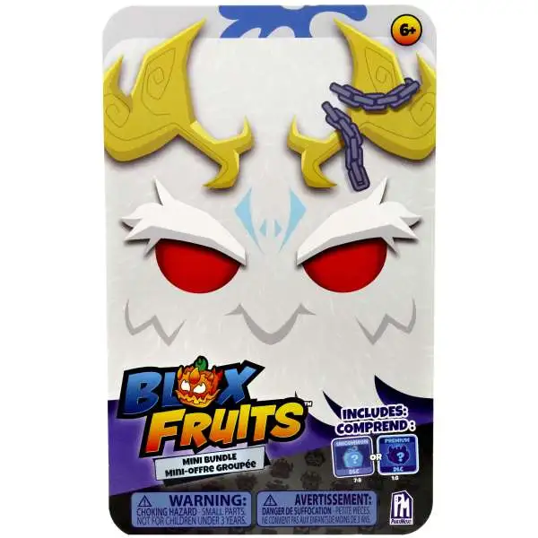 Roblox Blox Fruits Mystery Mini Bundle [1 Plush, 1 DLC, 1 Mini Figure & 3 Stickers]