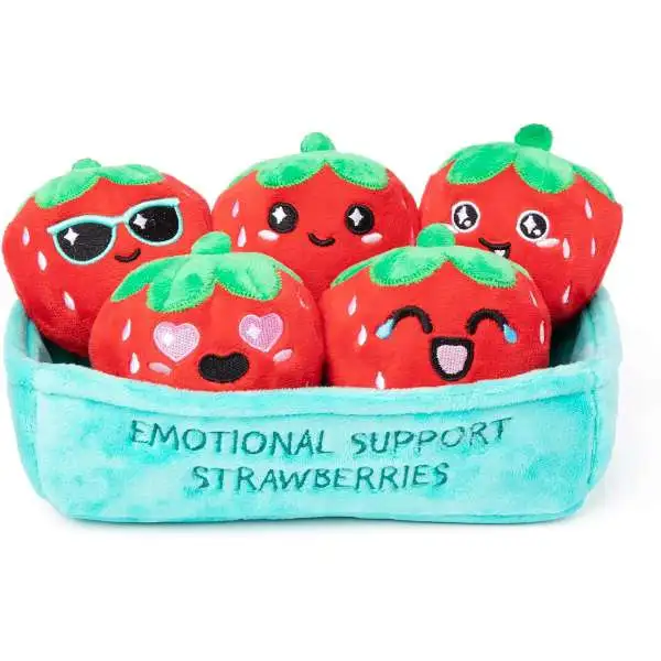 Emotional Support Strawberries Plush Set