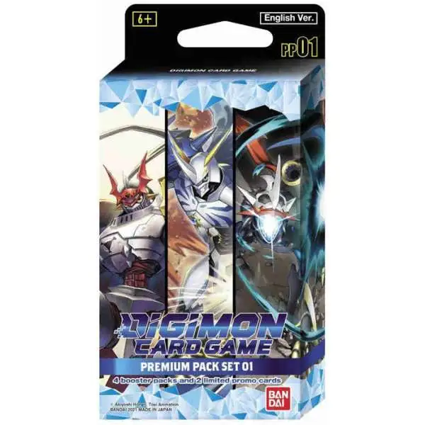 Digimon Trading Card Game Set 01 Premium Pack PP01 [4 Booster Packs & 2 Promo Cards]