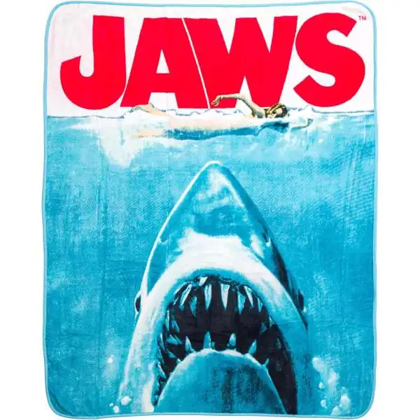 Jaws Fleece Throw Blanket