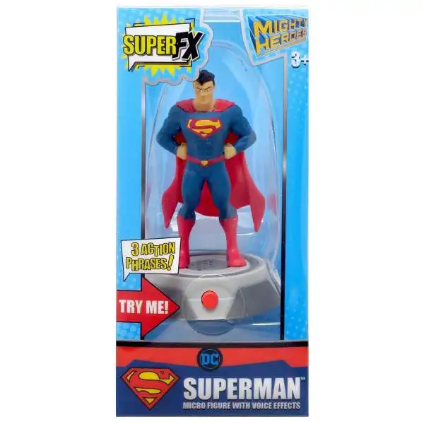 DC Mighty Heroes SuperFX Superman 2.5-Inch Micro Figure with Sound
