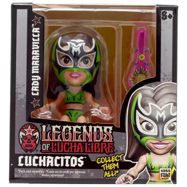 Legends of Lucha Libre Luchacitos Lady Maravilla Mini Action Figure [Green Costume]