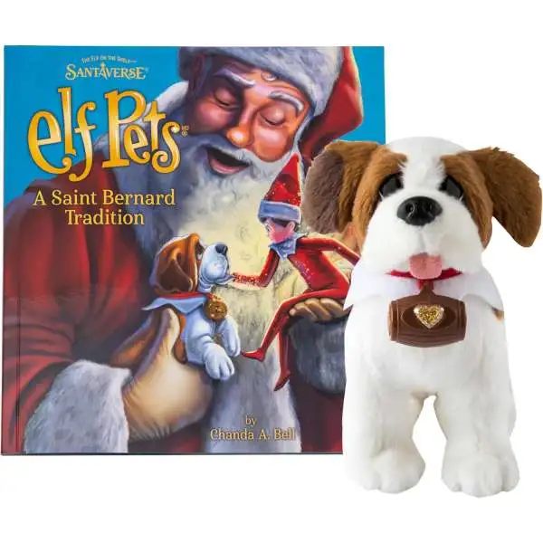 The Elf on the Shelf Santaverse Elf Pets A Saint Bernard Tradition Plush & Book