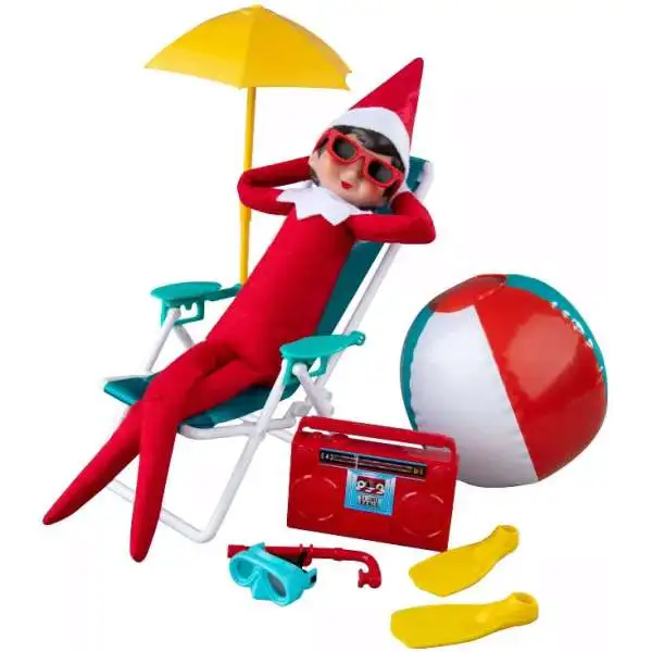 The Elf on the Shelf Santaverse Polar Props Beach Vacation Set