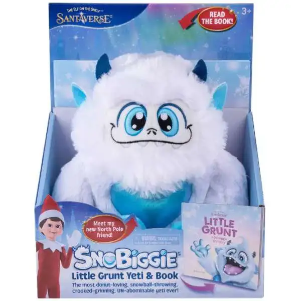 The Elf on the Shelf Santaverse SnoBiggie Little Grunt Yet Exclusive Plush & Book