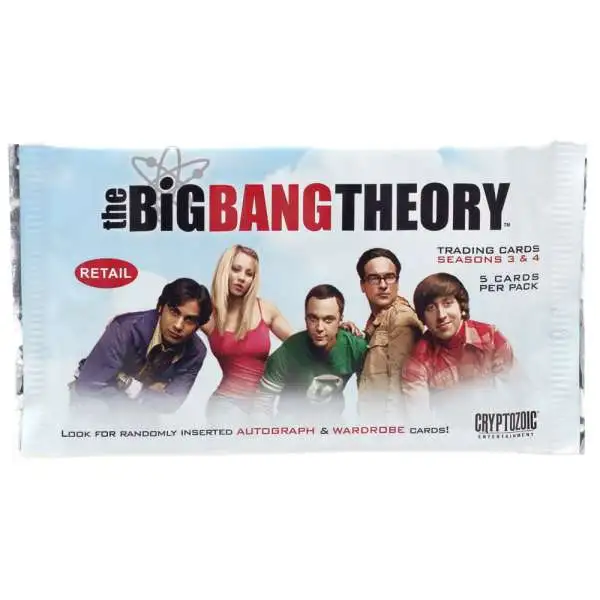 The Big Bang Theory Seasons 3 & 4 Trading Card Pack [5 Cards]