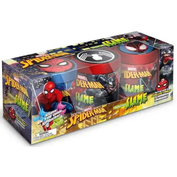 Marvel Spider-Man Quantum Slime Miles, Spidey & Venom Exclusive Slime 3-Pack