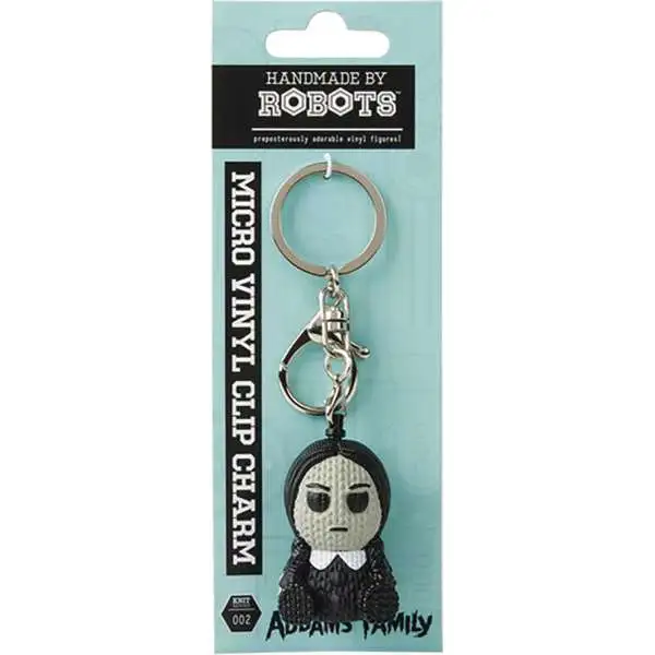 Addams Family Handmade by Robots Wednesday 1.75-Inch Knit-Look Keychain (Pre-Order ships February)